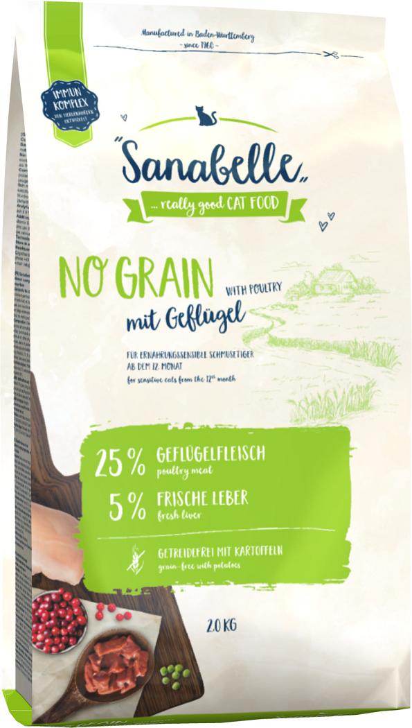 Sanabelle No Grain ДОМАШНЯ ПТИЦЯ беззерновий корм для котів 400 г (8339004) Sanabelle No Grain ДОМАШНЯ ПТИЦЯ беззерновий корм для котів 400 г (8339004)